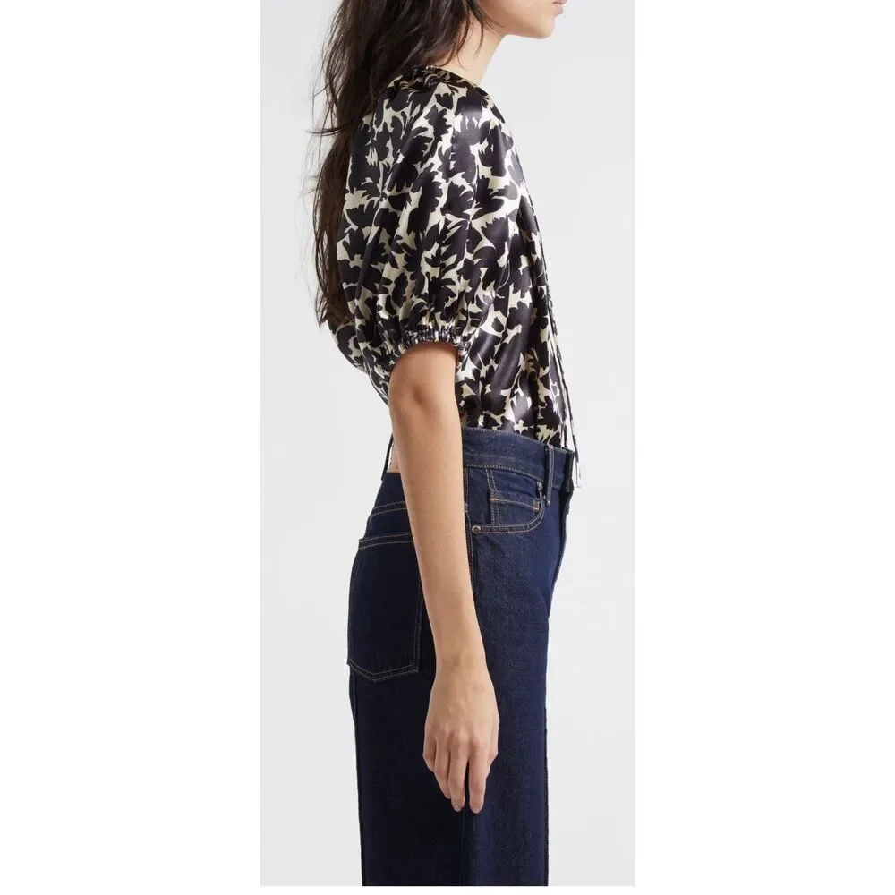 Ulla Johnson Elvia Blouse in Sapphire NWT Size 2